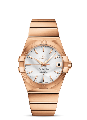 Omega Constellation Co-Axial 38 Red Gold / Silver
